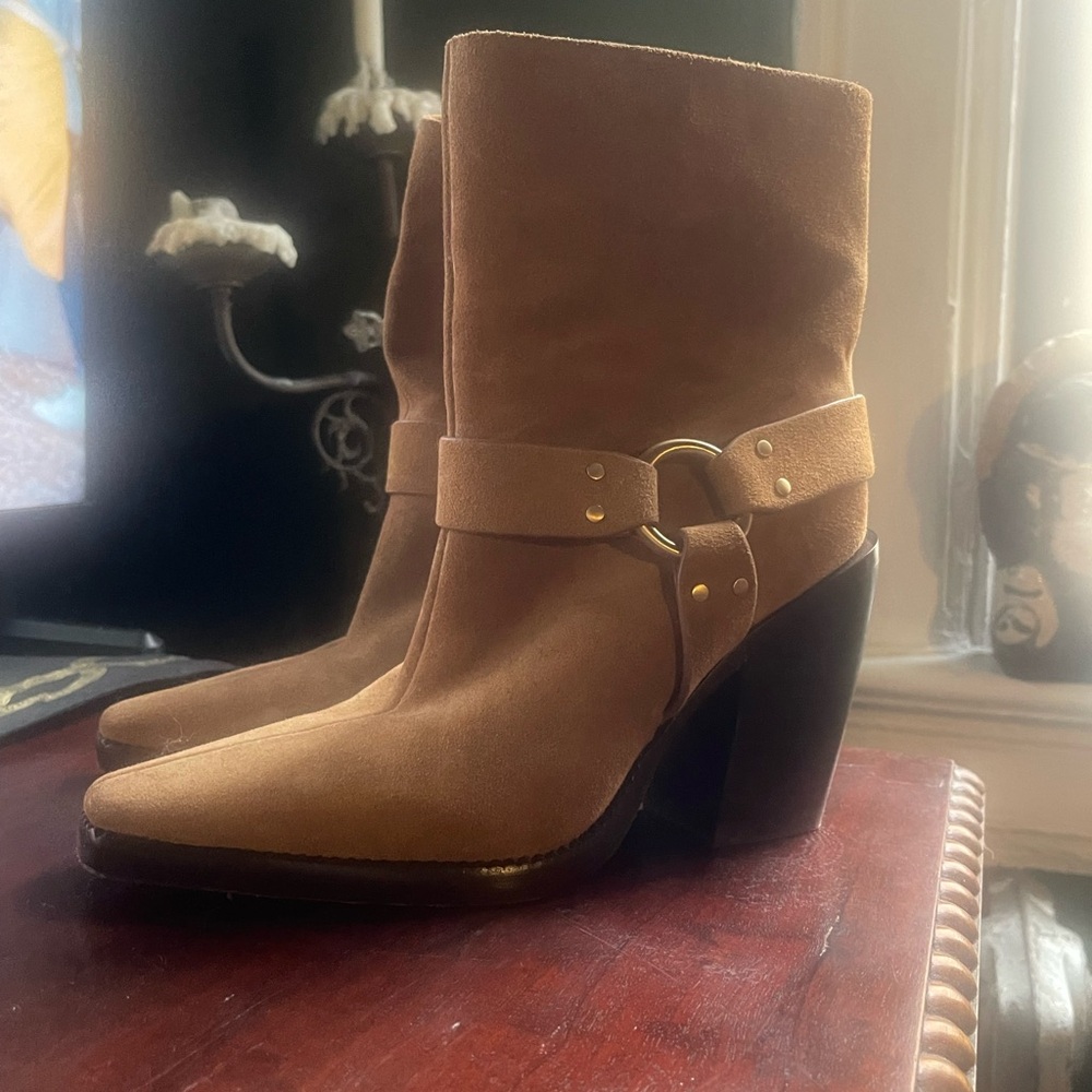 Size 38 Rag and bone barely worn felt leather cowboy boots